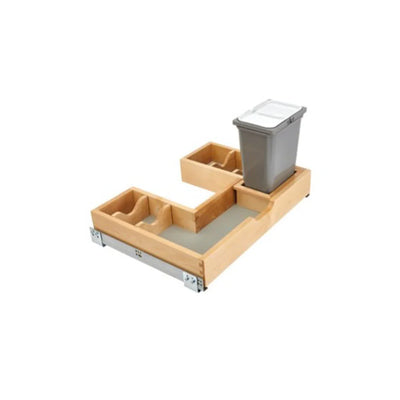 Fabuwood Quest Discovery Frost 30" W Vanity U-Shaped Lower Pullout w/Trash Can & Blum Sides - image 1