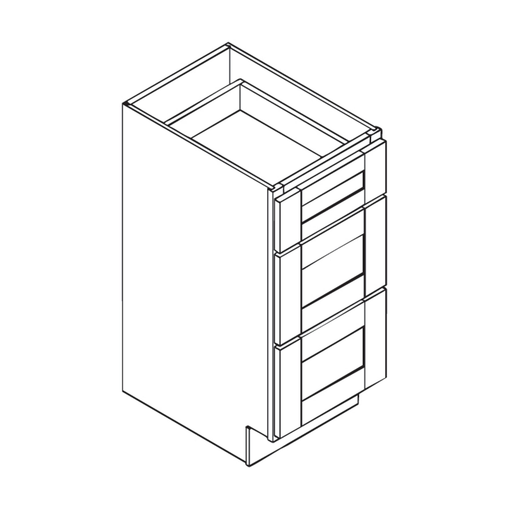 AW-V12 12"W Vanity Drawer Base