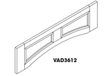 PW-VAD3612 Arch Panel Valance | TSG Forevermark Petit White - image 1