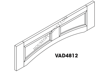 TQ-VAD4812 Arch Panel Valance | TSG Forevermark Townplace Crema - image 1