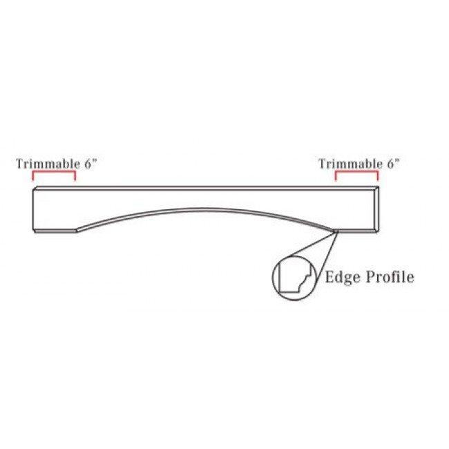 TQ-VAL48B Arch Panel Valance | TSG Forevermark Townplace Crema