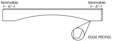 AX-VAL48S Arch Panel Valance | TSG Forevermark Xterra Blue Shaker - image 1