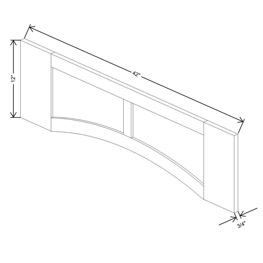 Fabuwood Allure Galaxy Horizon 42" W X 12" H Arched-Raised Panel