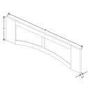 Fabuwood Allure Galaxy Dove 48" W X 12" H Arched-Raised Panel - image 1