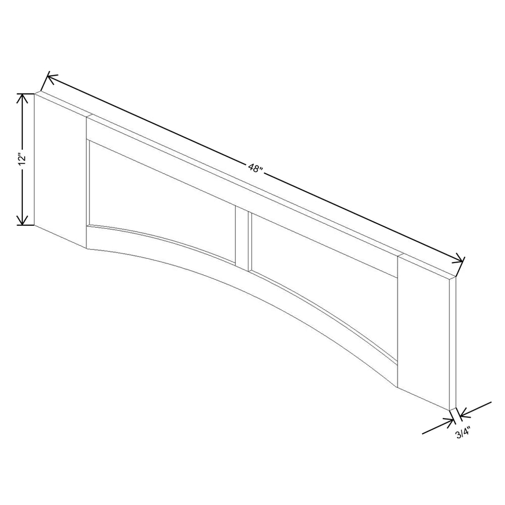 Fabuwood Allure Galaxy Horizon 48" W X 12" H Arched-Raised Panel