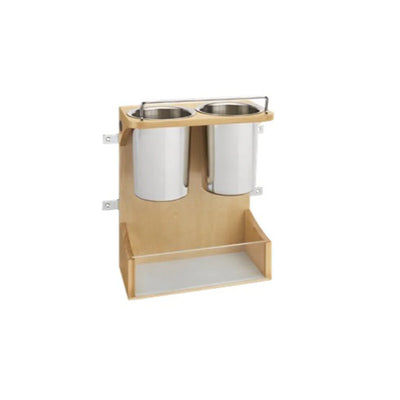 Fabuwood Allure Galaxy Nickel 30" W Door Mounted Vanity Appliance Storage Rack - image 1