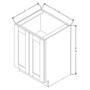 Fabuwood Allure Galaxy Dove 24" W X 34 1/2" H X 21" D Full Height Single Door Cabinet - NO FINISH - image 1