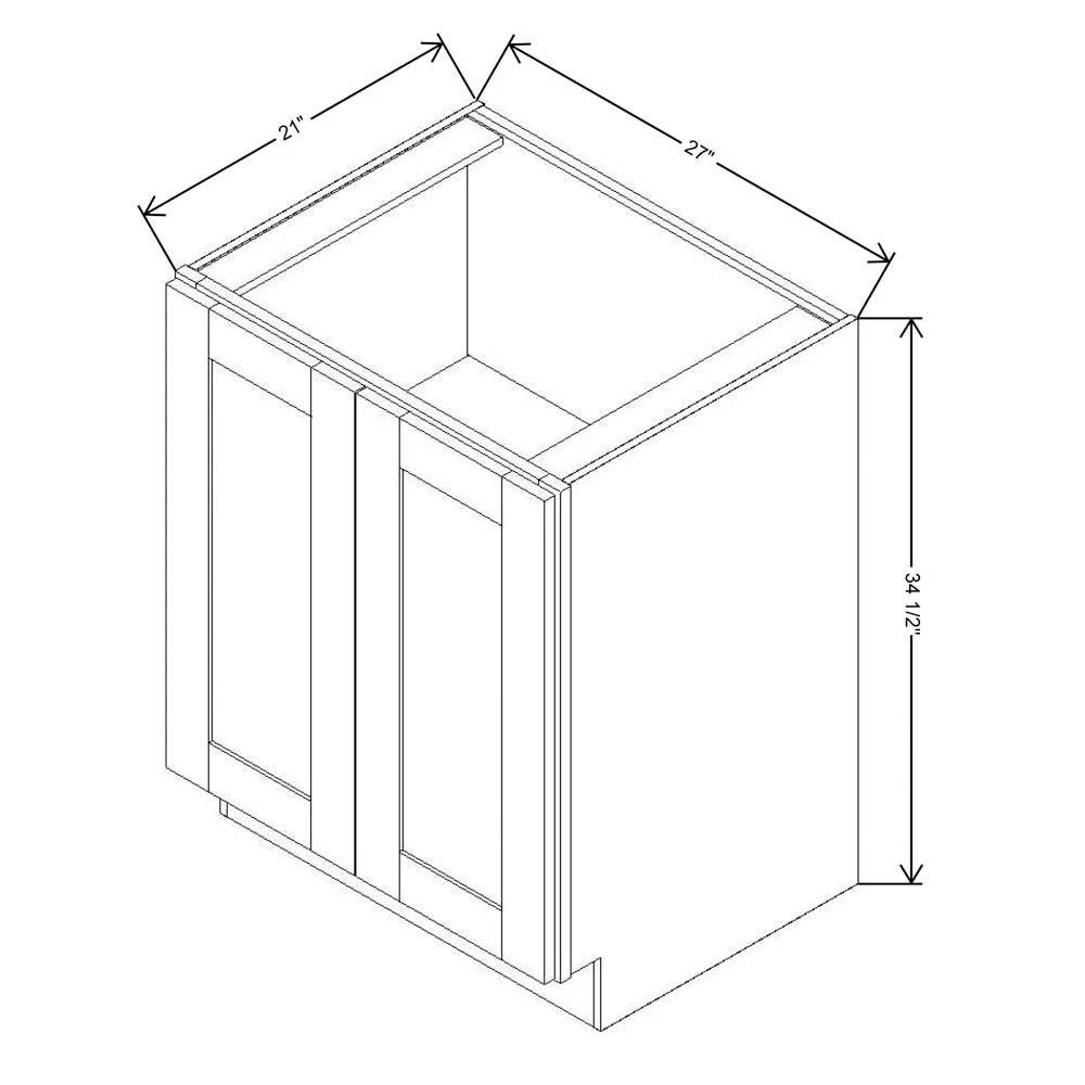 Fabuwood Allure Galaxy Frost 27" W X 34 1/2" H X 21" D Full Height Single Door Cabinet - BOTH SIDE (BS)