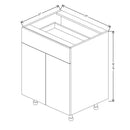 Fabuwood Illume Catalina Carbone Matte 27" W x 34 1/2" H x 21" D Double Door Vanity Base Cabinet - image 1