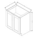 Fabuwood Allure Onyx Frost 30" W X 34 1/2" H X 21" D Full Height Single Door Cabinet - BOTH SIDE (BS) - image 1