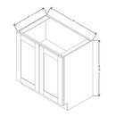 Fabuwood Allure Galaxy Mocha 33" W X 34 1/2" H X 21" D Full Height Single Door Cabinet - LEFT SIDE (LS) - image 1