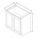 Fabuwood Allure Onyx Horizon 33" W X 34 1/2" H X 21" D Full Height Single Door Cabinet - BOTH SIDE (BS) - image 1