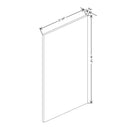 Fabuwood Illume Catalina Muratti 4 3/4" W x 34 1/2" H x 21 3/4" D Vanity Base End Panel - image 1