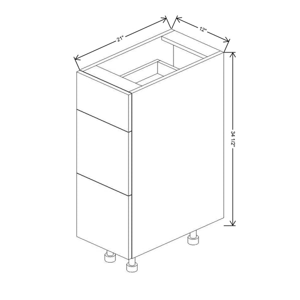 3 Drawer Vanity Base Cabinets