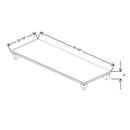 Fabuwood Allure Galaxy Nickel 60 3/8" W X 5" H X 22 1/8" D Vera Platform With Cove Feet For V60 - image 1