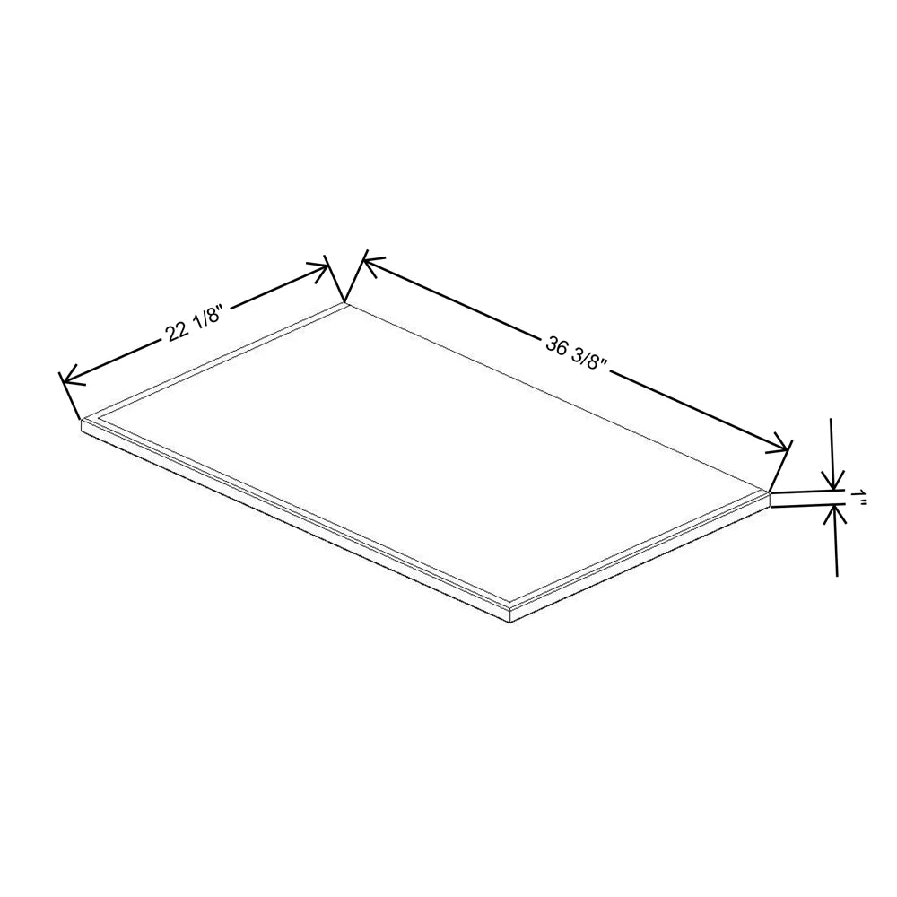 Fabuwood Allure Onyx Frost 36 3/8" W X 1" H X 22 1/8" D Vera Platform For V36