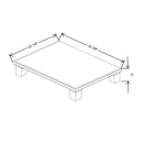 Fabuwood Allure Galaxy Dove 30 3/8" W X 5" H X 22 1/8" D Vera Platform With Taper Feet For V30 - image 1