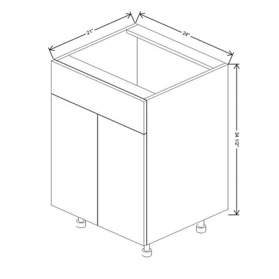 Fabuwood Illume Tuscany Nocce 3 24" W x 34 1/2" H x 21" D Double Door Vanity Sink Base Cabinet - image 1