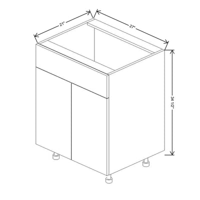 Fabuwood Illume Tuscany Muratti 1 27" W x 34 1/2" H x 21" D Double Door Vanity Sink Base Cabinet - image 1