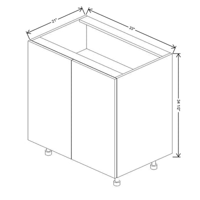 Fabuwood Illume Catalina Muratti 1 33" W X 34 1/2" H X 21" D Full Height Double Door Vanity Sink Base Cabinet - image 1