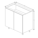 Fabuwood Illume Catalina Como Ash 2 36" W x 34 1/2" H x 21" D Full Height Double Door Vanity Sink Base Cabinet - image 1