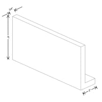 Fabuwood Illume Catalina Bianco Gloss 96" W X 6" H X 2" D Straight Valance And Starter Molding