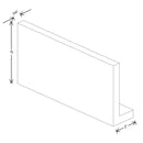 Fabuwood Illume Tuscany Nocce 3 96" W x 6" H x 2" D Straight Valance And Starter Molding - image 1