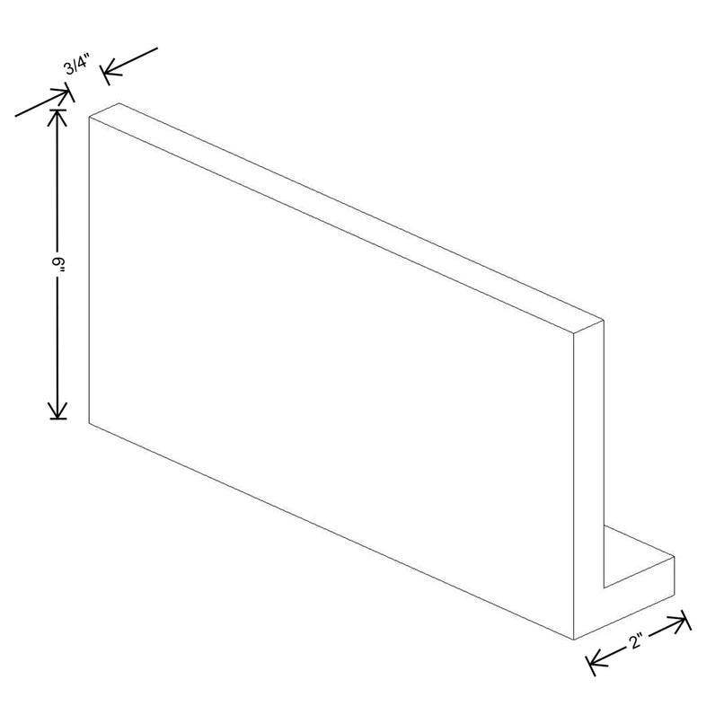 Fabuwood Illume Catalina Muratti 4 96" W x 6" H x 2" D Straight Valance And Starter Molding - image 1