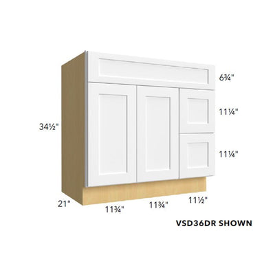 Fabuwood Allure Fusion Nickel – VSD36DR - image 1