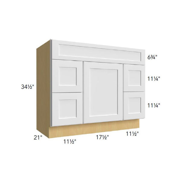 Vanity Combo Single Sink W/4 Drawers Cabinets