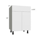 Fabuwood Illume Tuscany Como Ash 2 Vanity Sink Base Cabinet – ITCA2-VSB24 - image 1