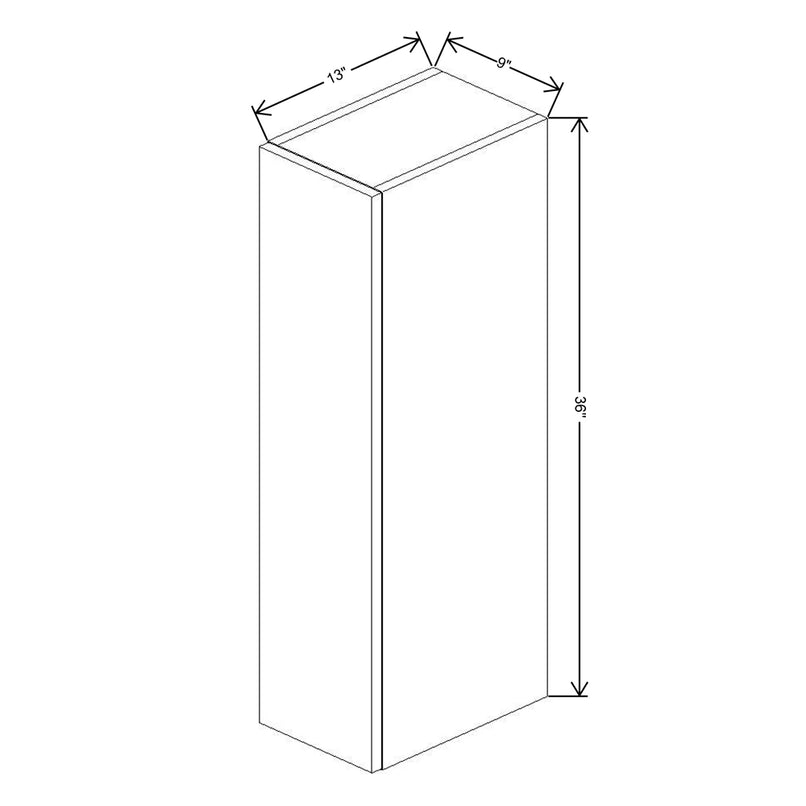 Fabuwood Illume Catalina Muratti 4 09" W x 36" H x 13" D Single Door Wall Cabinet - image 1