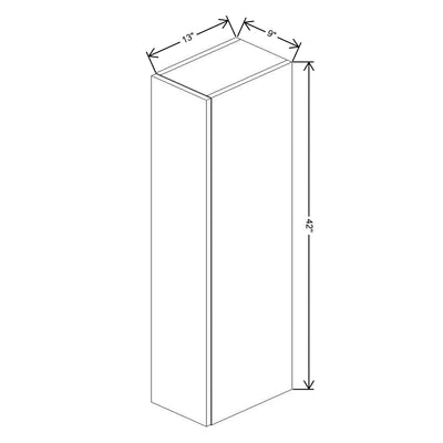 Fabuwood Illume Tuscany Muratti 4 09" W x 42" H x 13" D Single Door Wall Cabinet - image 1