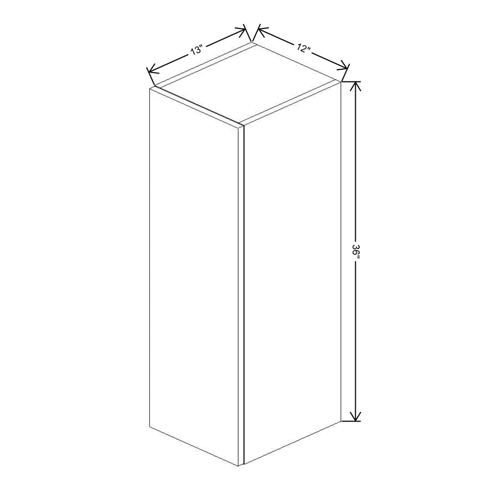 Fabuwood Illume Catalina Muratti 1 12" W X 36" H X 13" D Single Door Wall Cabinet