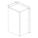 Fabuwood Illume Catalina Grigio Gloss 18" W X 30" H X 13" D Single Door Wall Cabinet - image 1