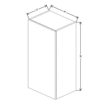 Fabuwood Illume Tuscany Muratti 4 18" W x 36" H x 13" D Single Door Wall Cabinet - image 1