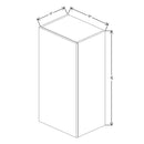 Fabuwood Illume Catalina Grigio Gloss 18" W X 36" H X 13" D Single Door Wall Cabinet - image 1