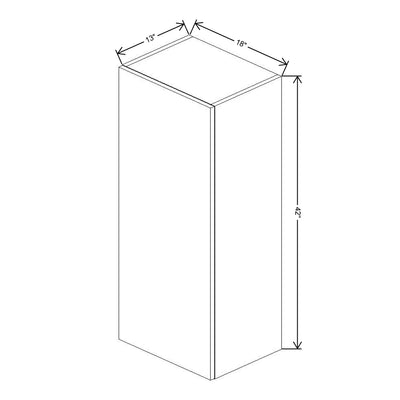 Fabuwood Illume Catalina Como Ash 2 18" W x 42" H x 13" D Single Door Wall Cabinet - image 1