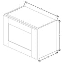 Fabuwood Value Premium Hallmark Frost 21" W X 15" H X 12" D  Single Door Wall Cabinet - LEFT SIDE (L) - image 1