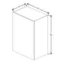 Fabuwood Illume Catalina Bianco Gloss 21" W X 30" H X 13" D Single Door Wall Cabinet - image 1