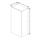 Fabuwood Illume Catalina Bianco Gloss 21" W X 42" H X 13" D Single Door Wall Cabinet - image 1