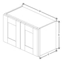 Fabuwood Allure Galaxy Linen 24" W X 15" H X 12" D Double Door Wall Cabinet - RIGHT SIDE (R) - image 1