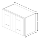 Fabuwood Allure Galaxy Mocha 24" W X 15" H X 12" D Double Door Wall Cabinet - LEFT SIDE (LS) - image 1