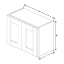 Fabuwood Allure Galaxy Dove 24" W X 18" H X 12" D Double Door Wall Cabinet - LEFT SIDE (L) - image 1