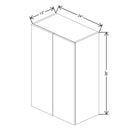 Fabuwood Illume Tuscany Nocce 3 24" W x 36" H x 13" D Double Door Wall Cabinet - image 1