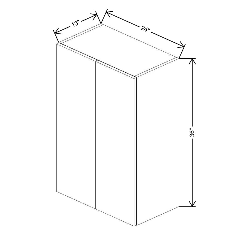 Fabuwood Illume Tuscany Muratti 4 24" W x 36" H x 13" D Double Door Wall Cabinet - image 1