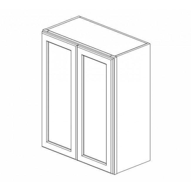AB-W2412B Double Door 24 Inch Wall Cabinet | Lait Grey Shaker