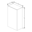 Fabuwood Illume Catalina Grigio Gloss 24" W X 42" H X 13" D Single Door Wall Cabinet - image 1