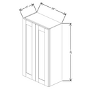 Fabuwood Allure Galaxy Mocha 24" W X 42" H X 12" D Double Door Wall Cabinet - BOTH SIDE (BS) - image 1