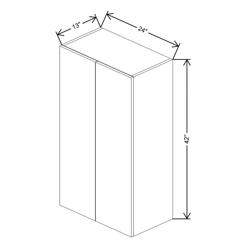 Fabuwood Illume Catalina Muratti 4 24" W x 42" H x 13" D Double Door Wall Cabinet - image 1